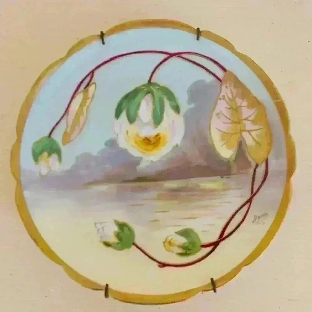barid coronet limoges france PLATE